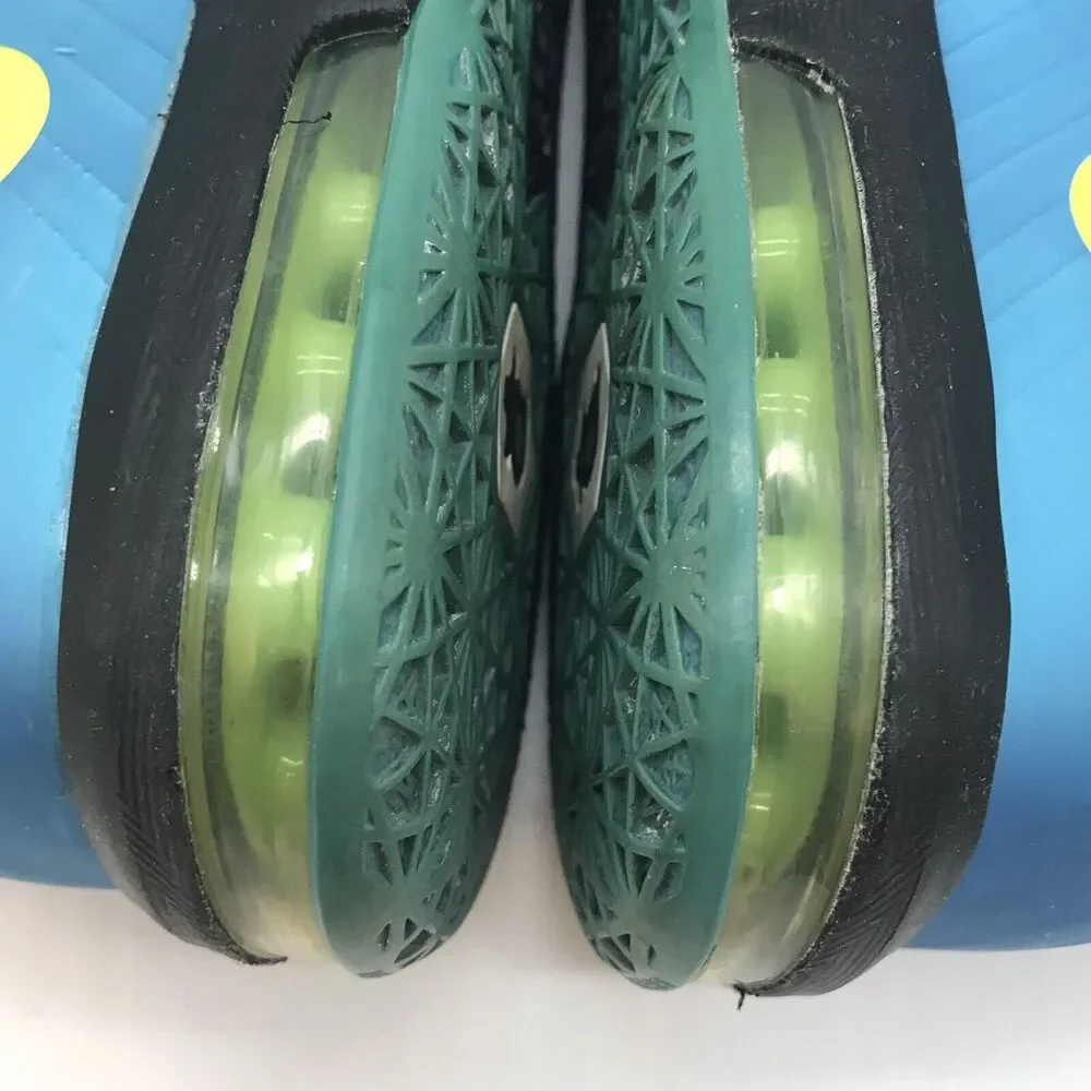Nike KD VI 6 Athletic Sneakers Youth 5Y Black Volt Blue 599477-006 Kevin Durant